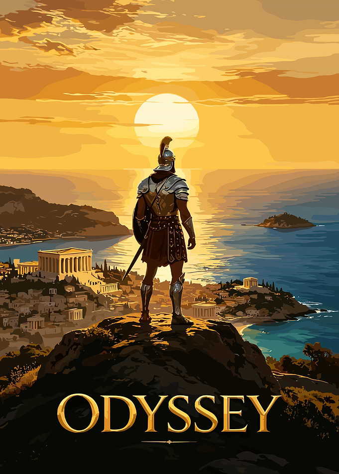 Odyssey Spartan Warrior Poster