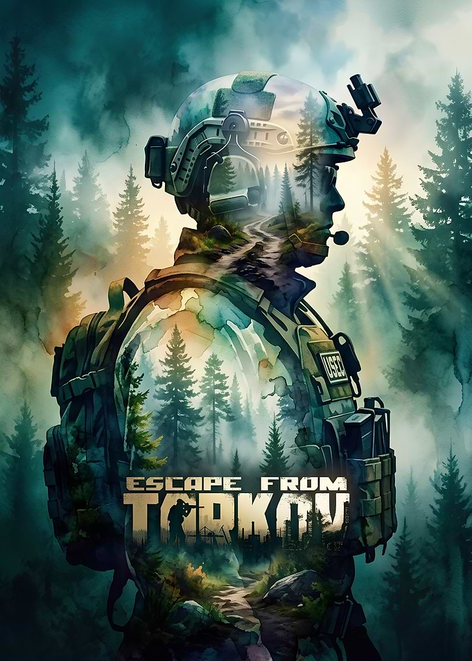Escape From Tarkov Soldier Double Exposure