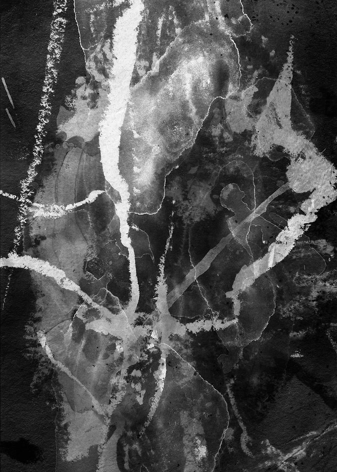 Abstract Monochrome Ink Wash Texture