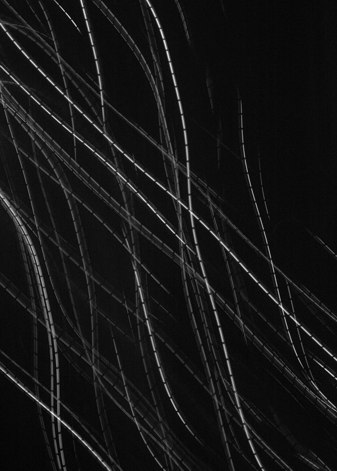 Abstract Light Trails in Monochrome