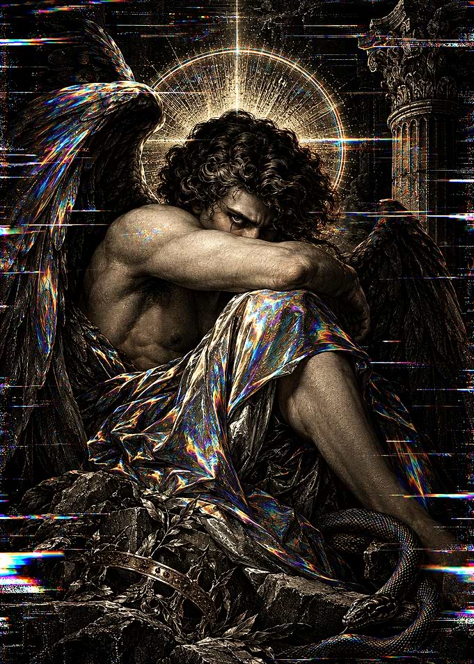 Fallen Angel Glitch Effect