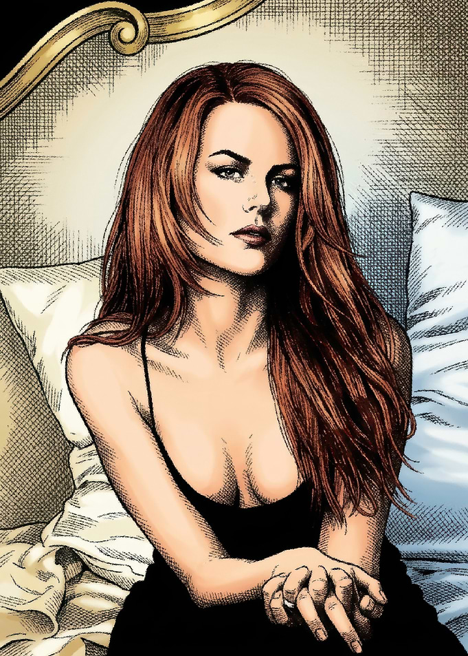 Nicole Kidman Comic Style Portrait