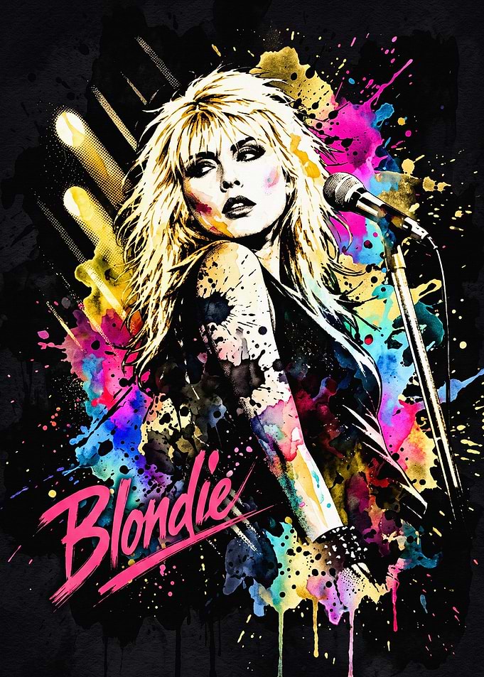 Debbie Harry Blondie Watercolor Portrait