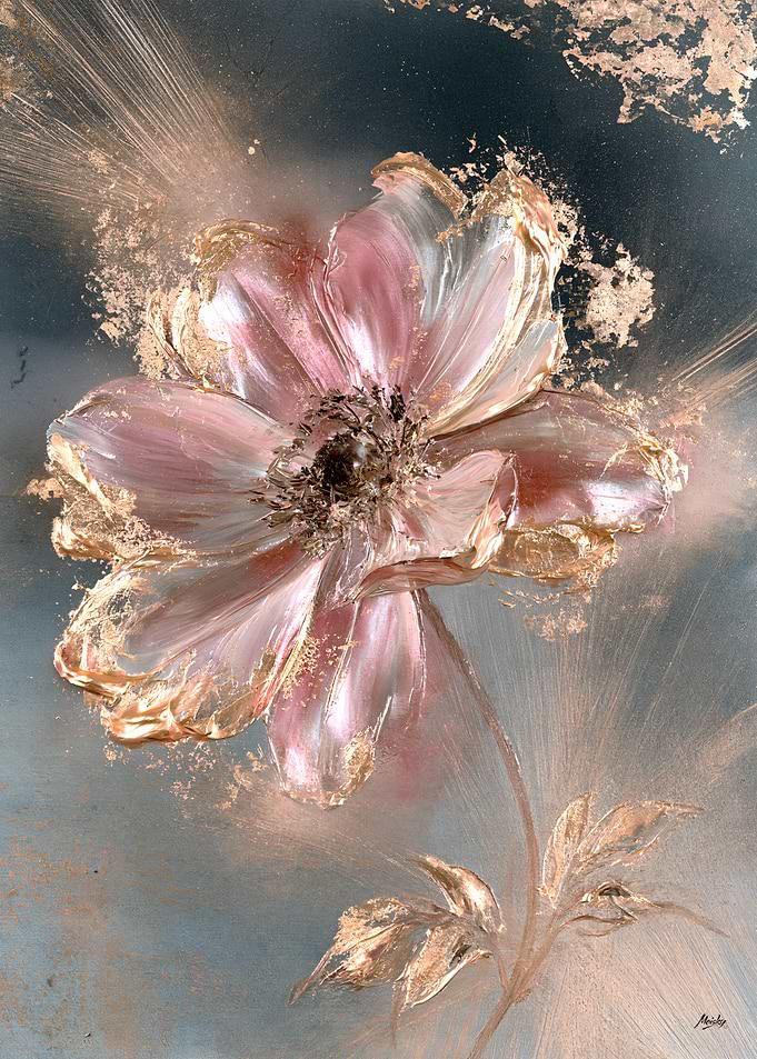Kosumosu Pink Cosmos in Blush Gold