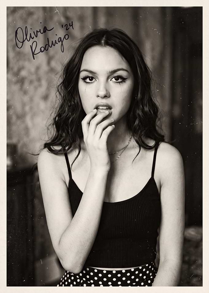 Olivia Rodrigo Vintage Style Portrait