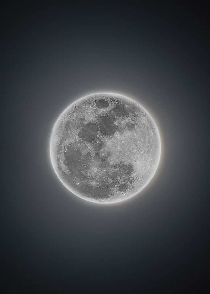 Full Moon HDR view