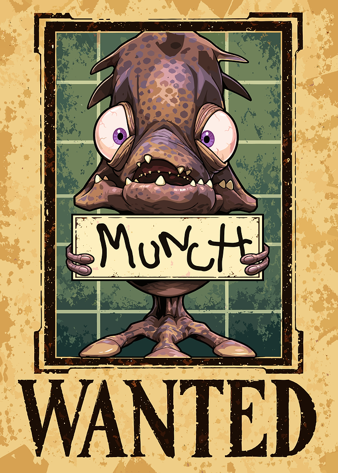 Oddworld Munch Wanted Poster