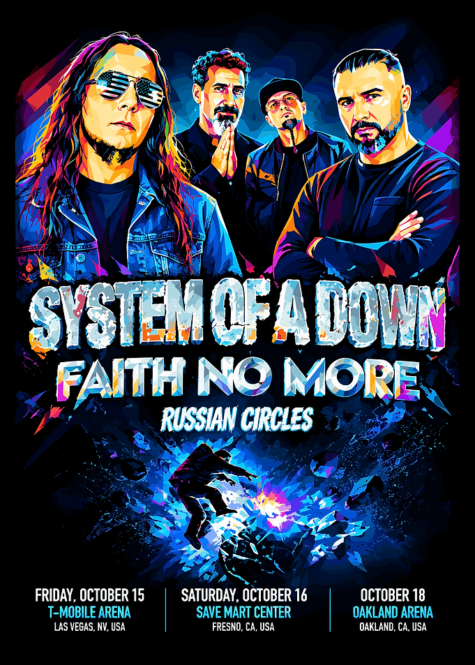 System of a Down Concert Poster