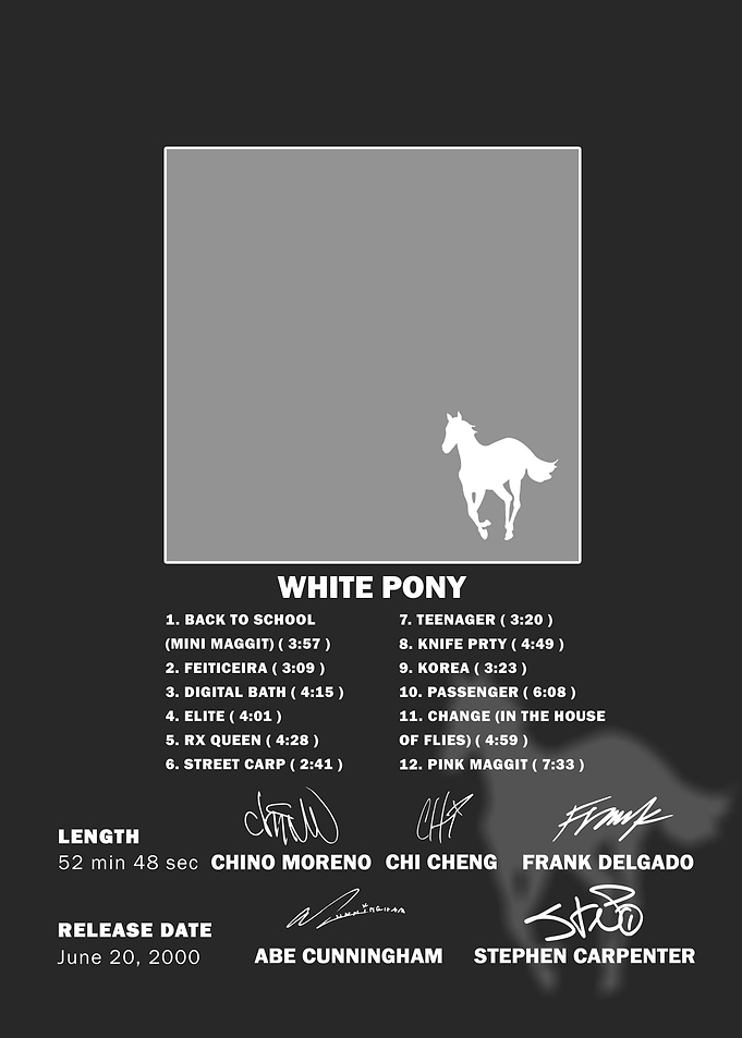 Deftones White Pony Album Poster