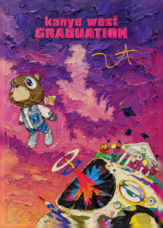 Kanye West Graduation Album Art Painting
