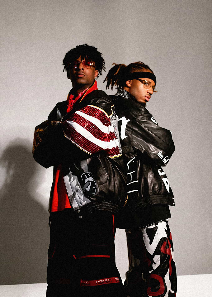 21 Savage and Metro Boomin Portrait Poster