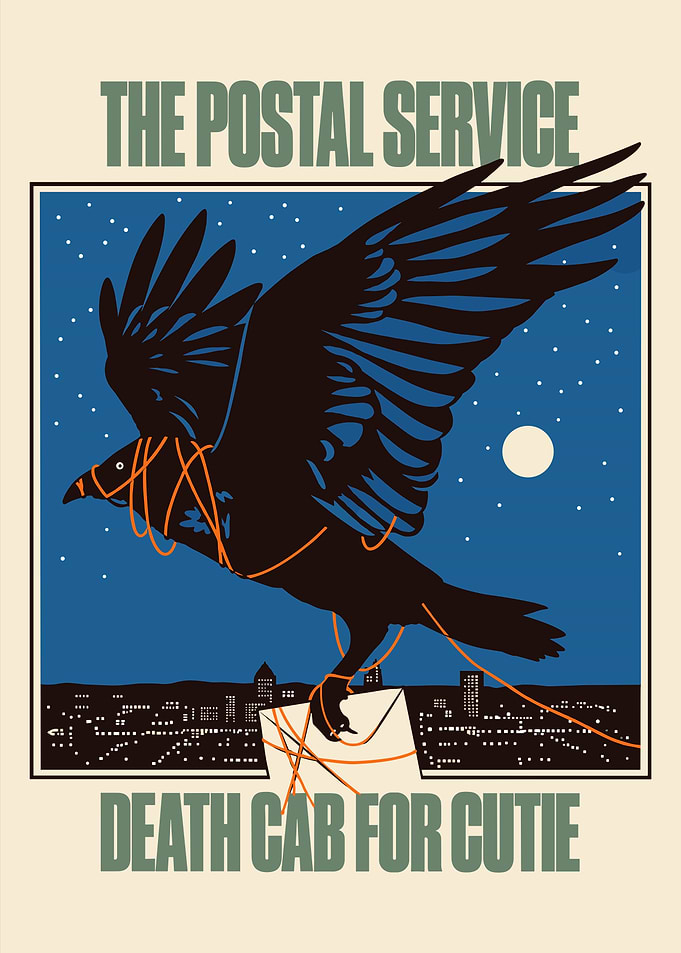 The Postal Service Death Cab Poster