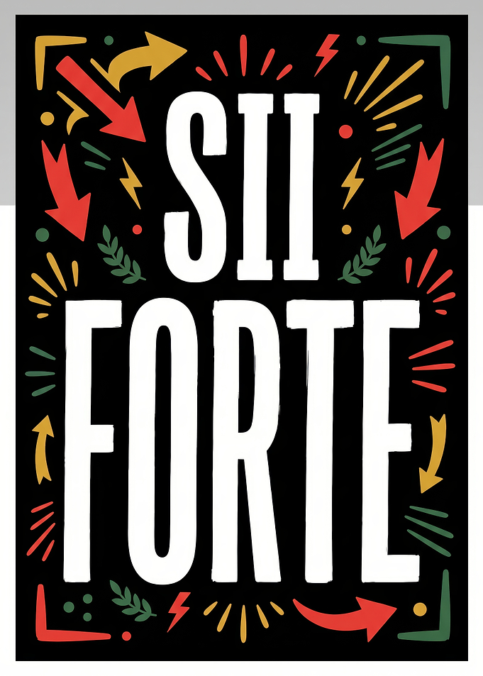 Sii Forte Inspirational Typography Poster