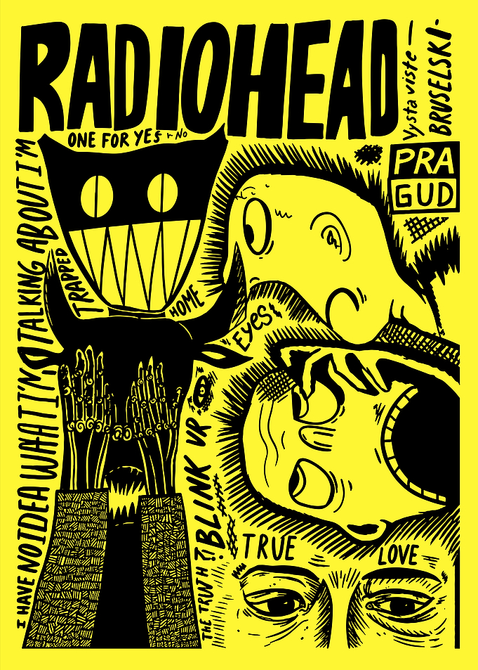 Radiohead Concert Poster Art