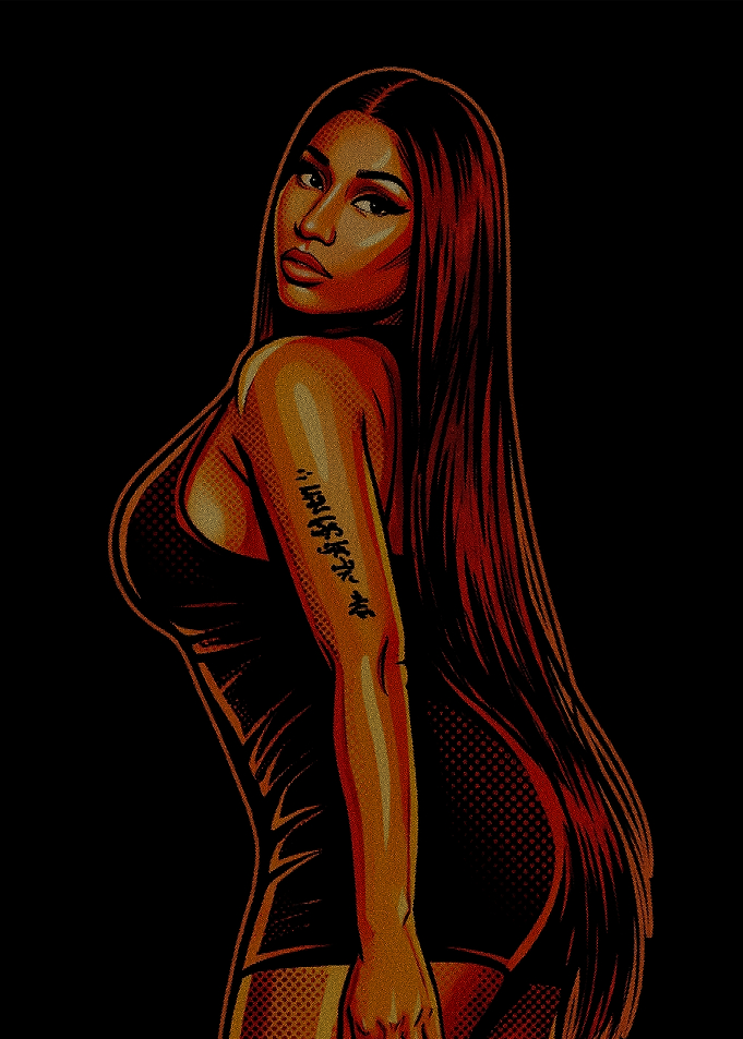 Nicki Minaj Pop Art Portrait