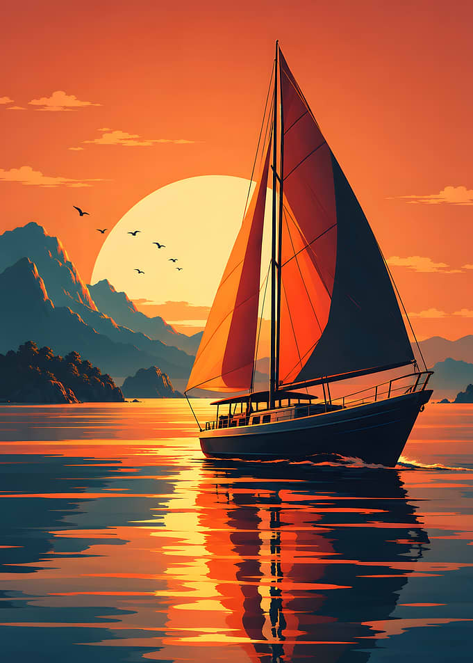 Sailboat at Sunset