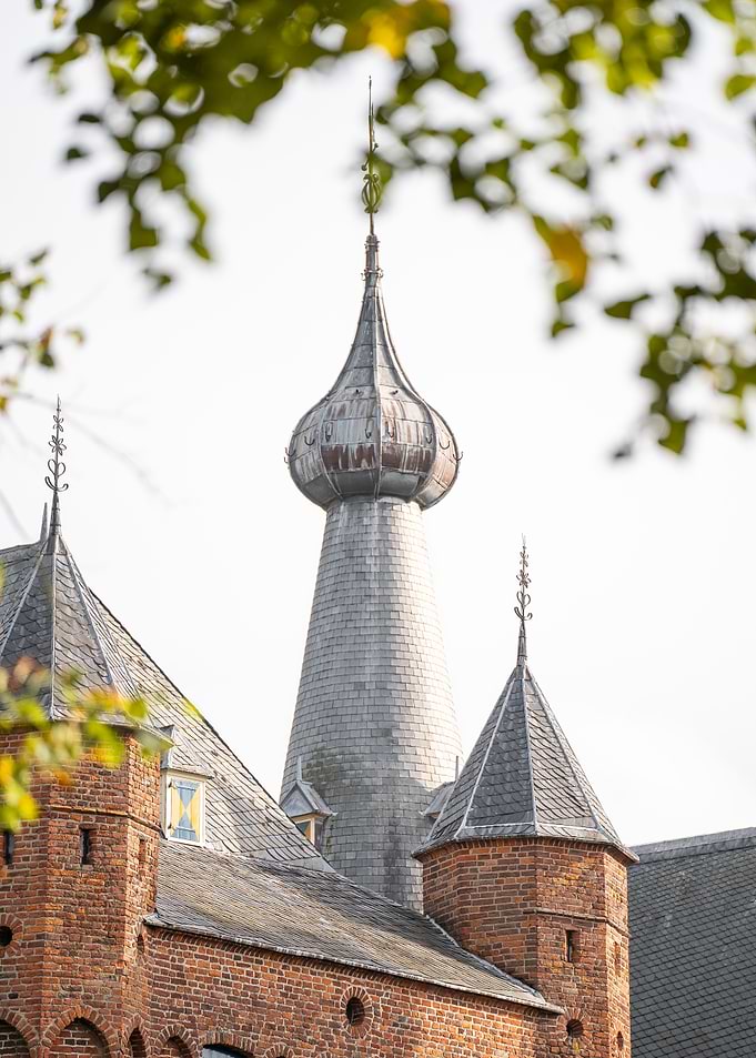 Historic Castle Tower with Onion Spire