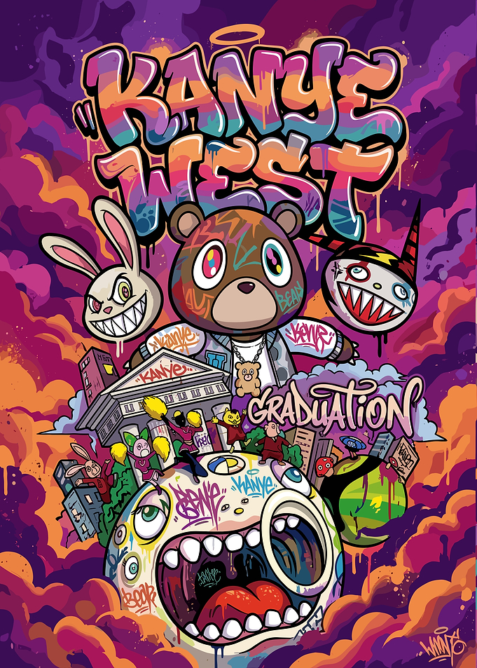 Kanye West Graduation Album Art Poster