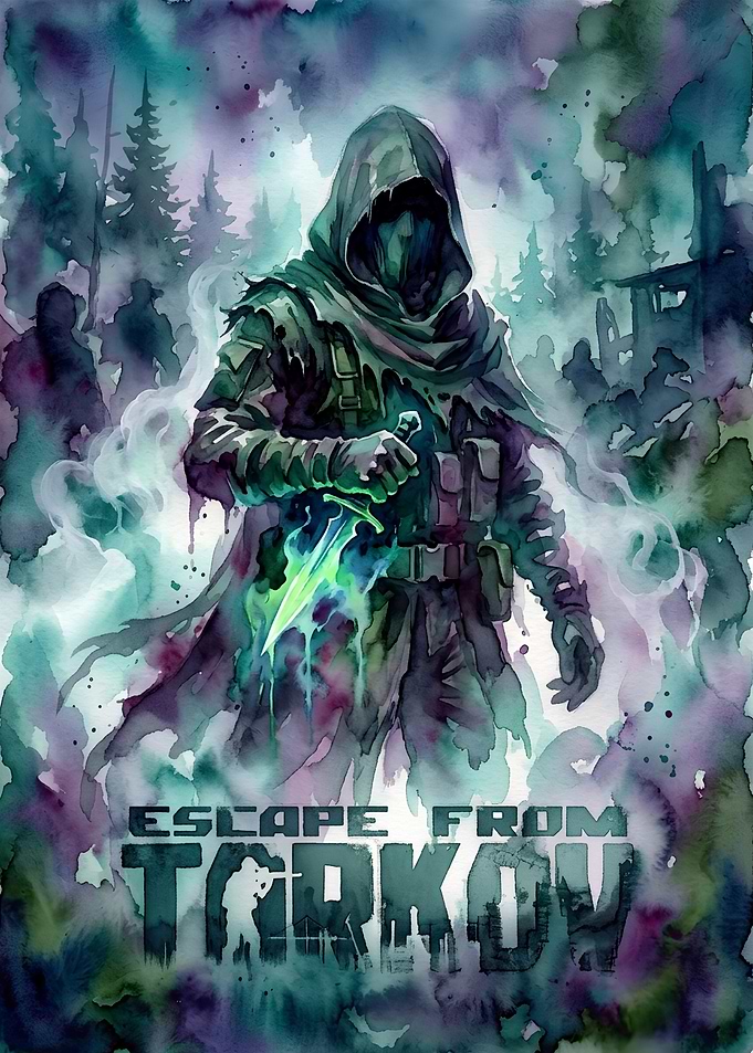 Escape From Tarkov Watercolor Poster