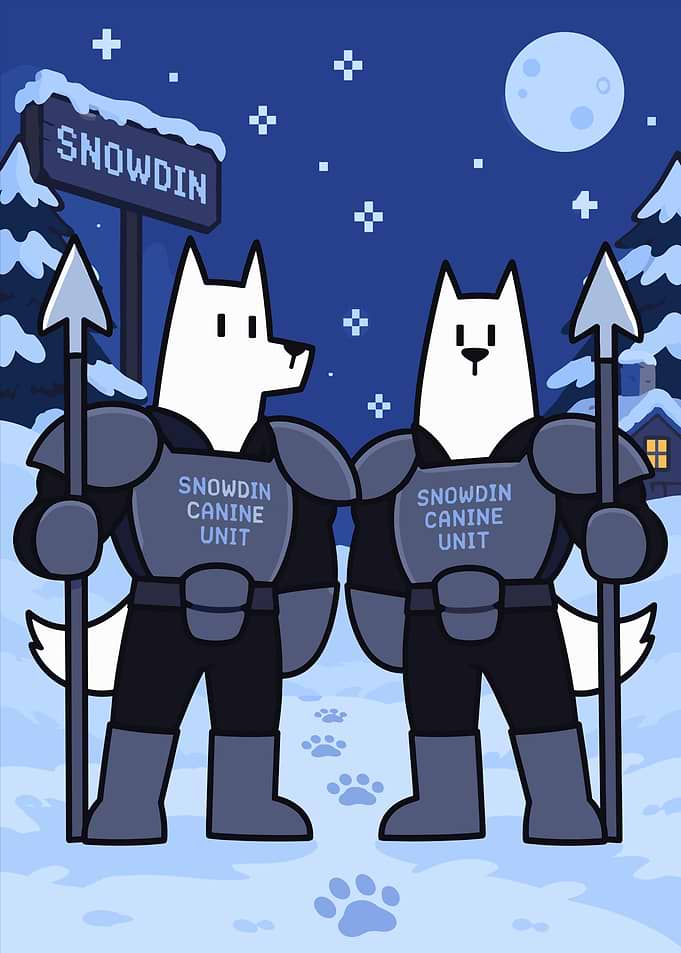 Undertale Snowdin Canine Unit Guards