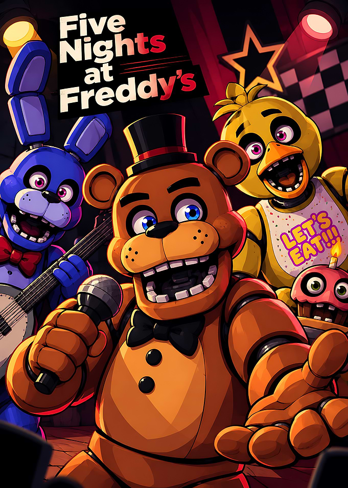Five Nights at Freddy's Band Poster