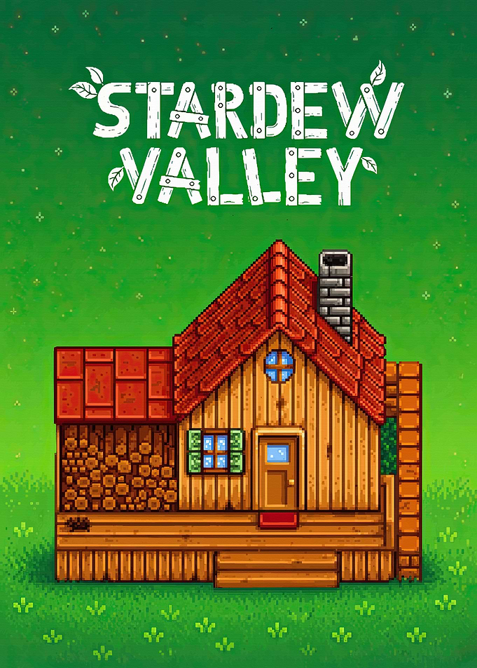 Stardew Valley Farmhouse Pixel Art