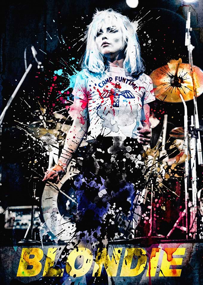 Debbie Harry Blondie Watercolor Poster