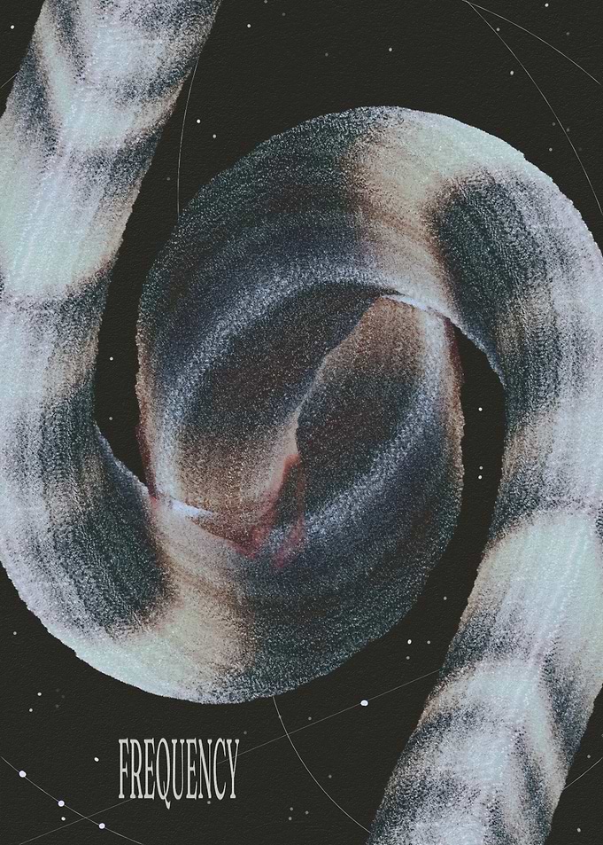 Abstract Frequency Spiral Art