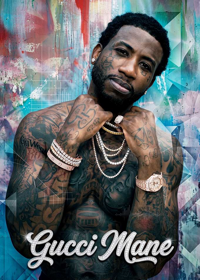 Gucci Mane Portrait Poster