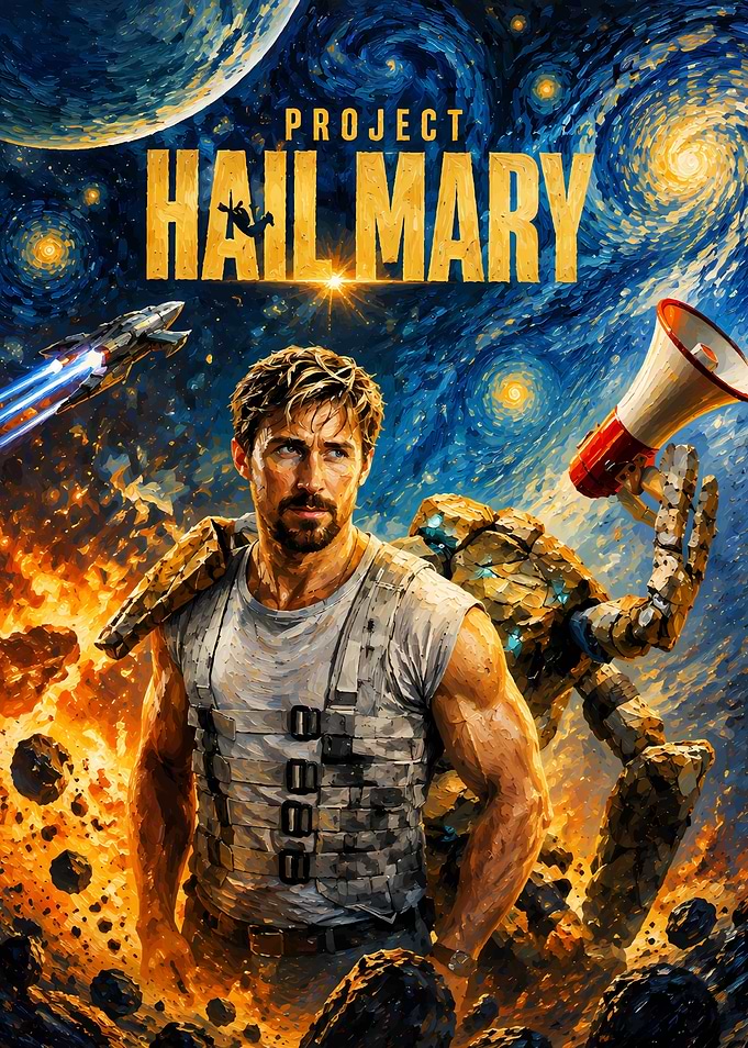 Project Hail Mary Space Adventure Poster