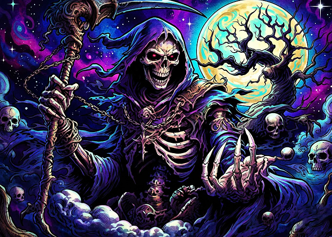 Grim Reaper Scythe Fantasy Art