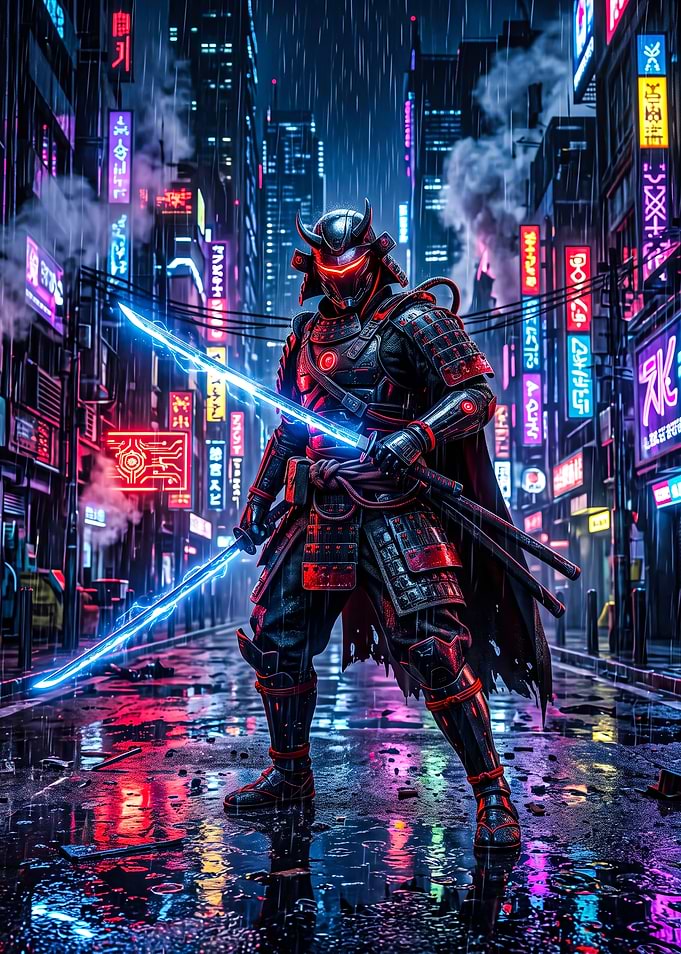 Cyber Samurai Neon Nights