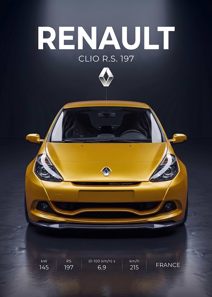 Renault Clio R.S. 197 Poster