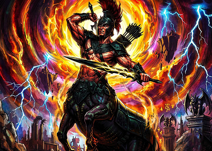 Centaur Warrior Epic Fantasy Art