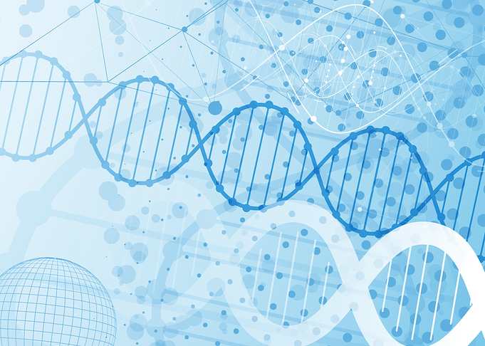 Abstract DNA Helix Science Background