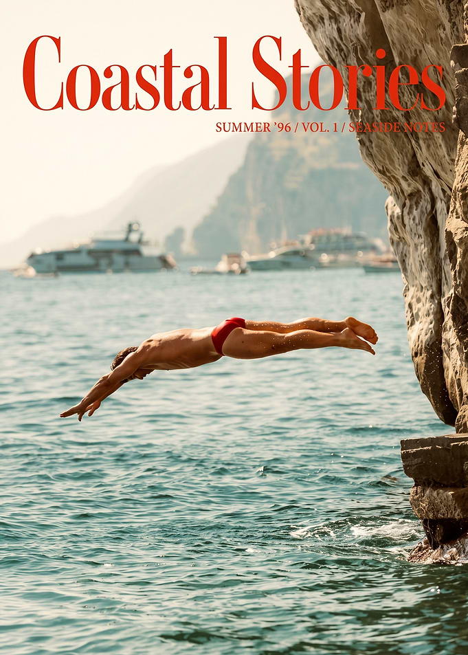 Coastal Stories Summer Diving Poster