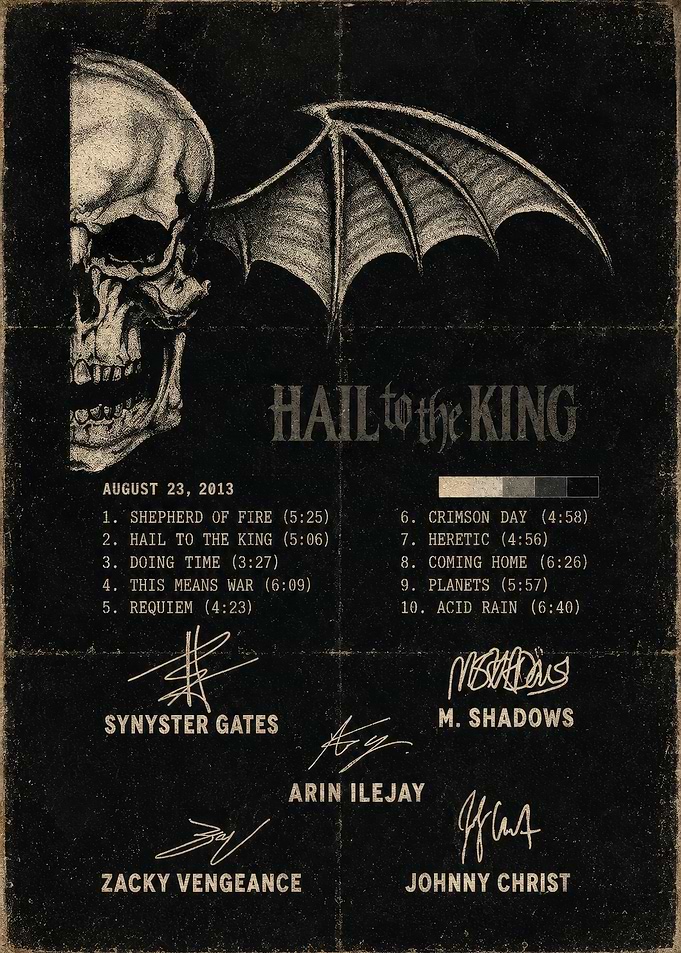 Avenged Sevenfold Hail to the King Poster