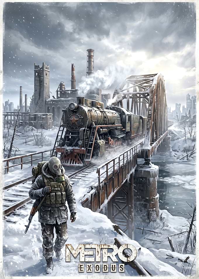 Metro Exodus Post-Apocalyptic Train Scene
