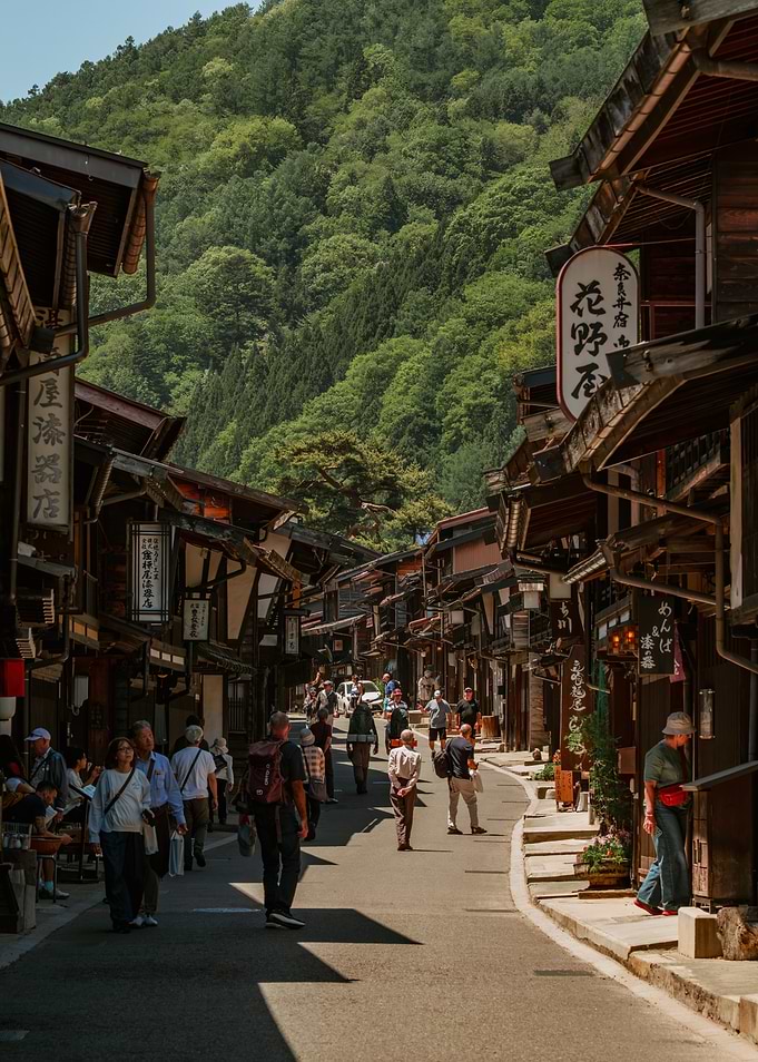 Traditional Japanese Post Town Narai-juku