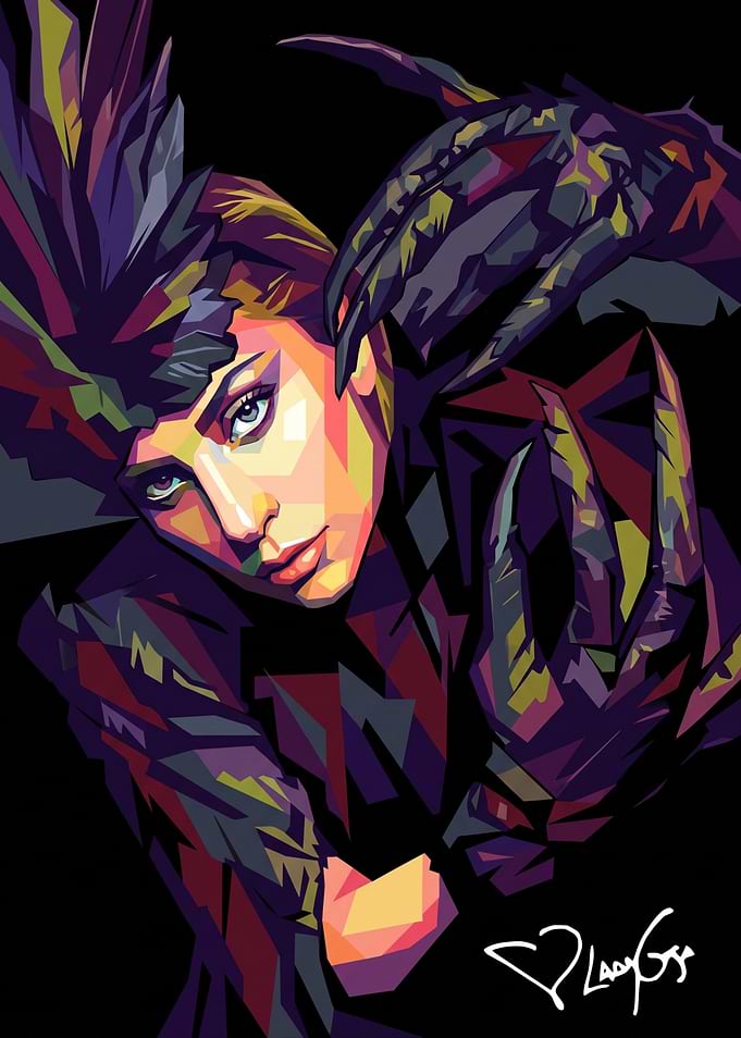 Lady Gaga WPAP Pop Art Portrait