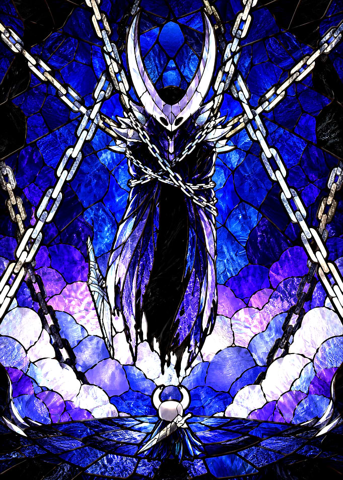 Hollow Knight Stained Glass Art