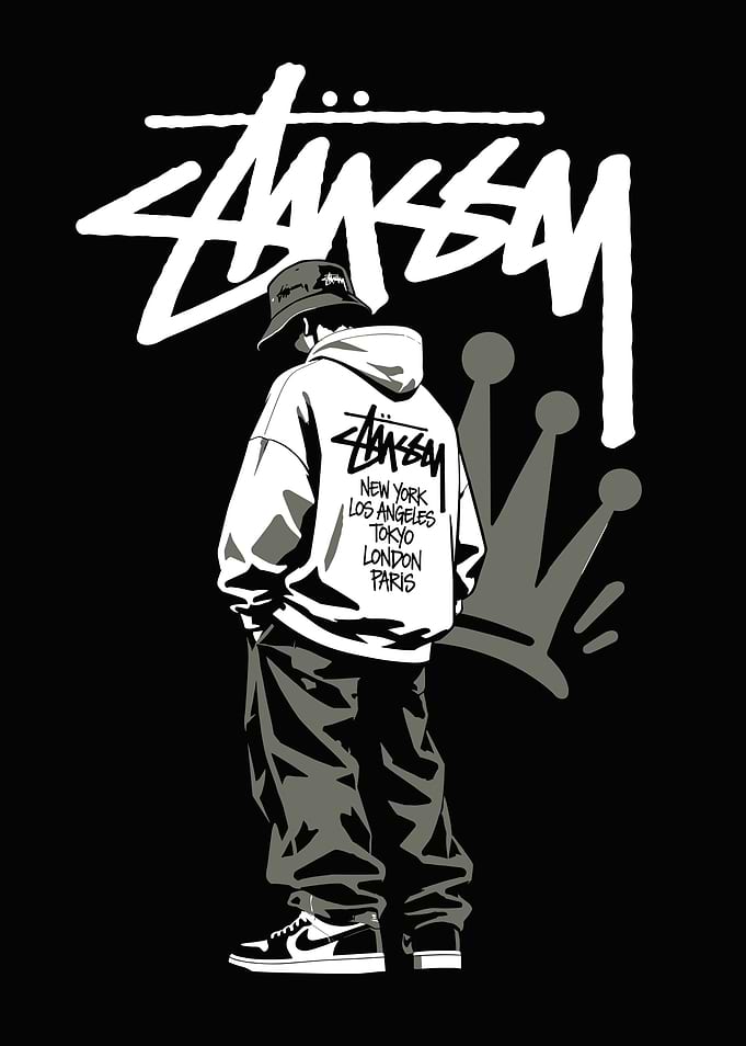 Stüssy Streetwear Urban Style Illustration