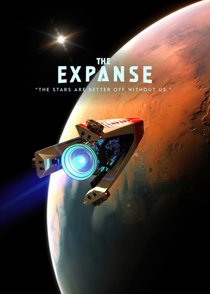 The Expanse Mars Spaceship Poster
