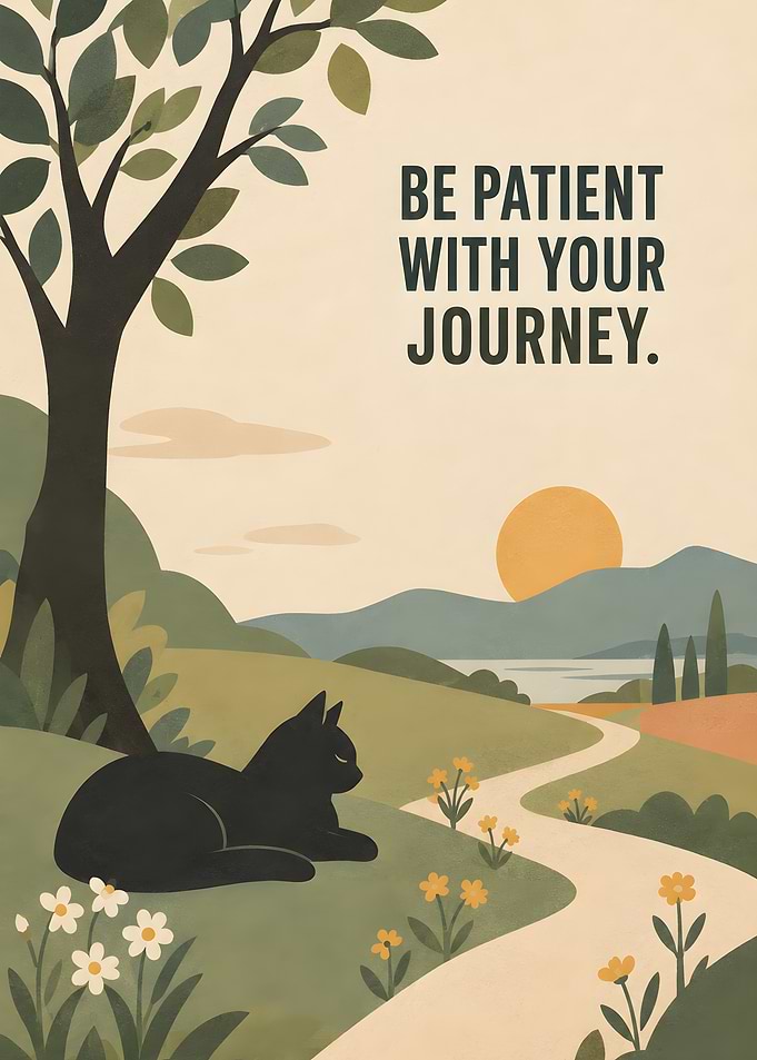 Be Patient With Your Journey Poster