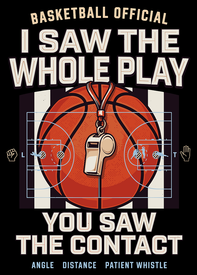 Basketball Official Referee Graphic Design