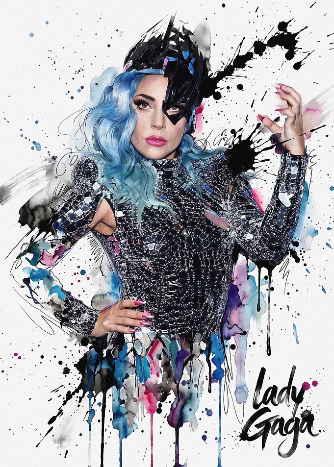 Lady Gaga Artistic Portrait