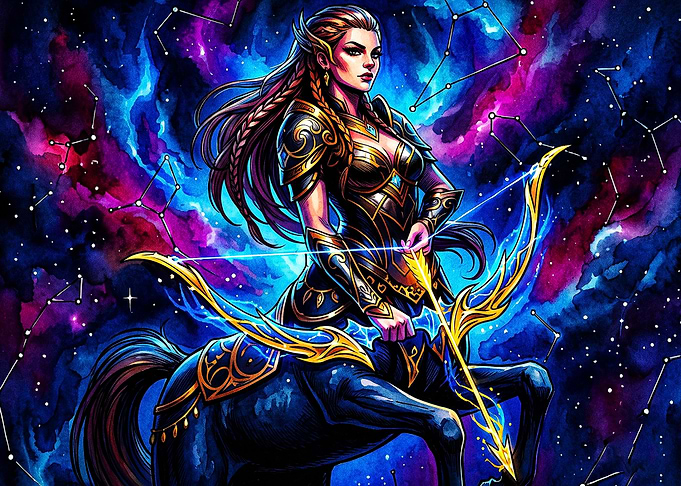 Sagittarius Zodiac Space Fantasy Ar