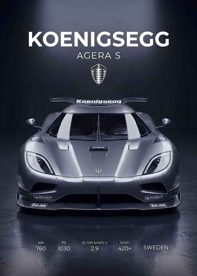 Koenigsegg Agera S Poster