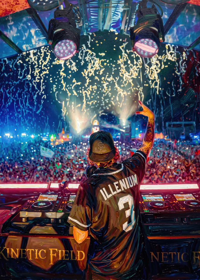 Illenium Performing at Kinetic Field