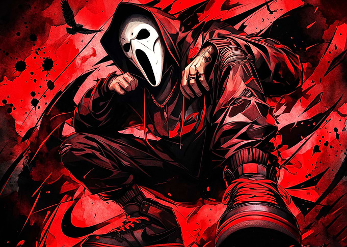 Ghostface Streetwear Urban Art